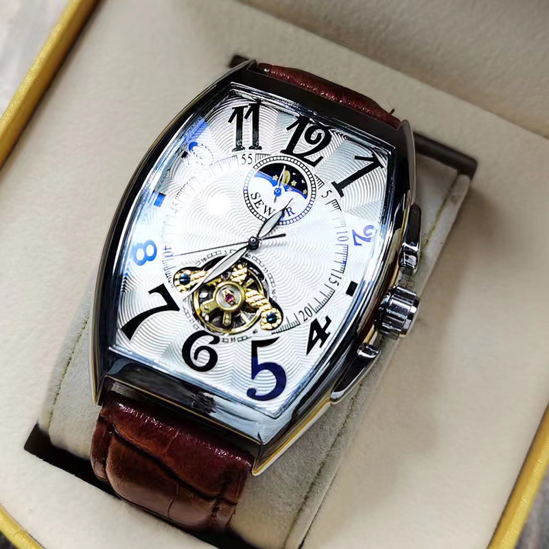 Seiko Watch Presage - SEWOR Cơ Nam Vàng Tourbillon Đồng