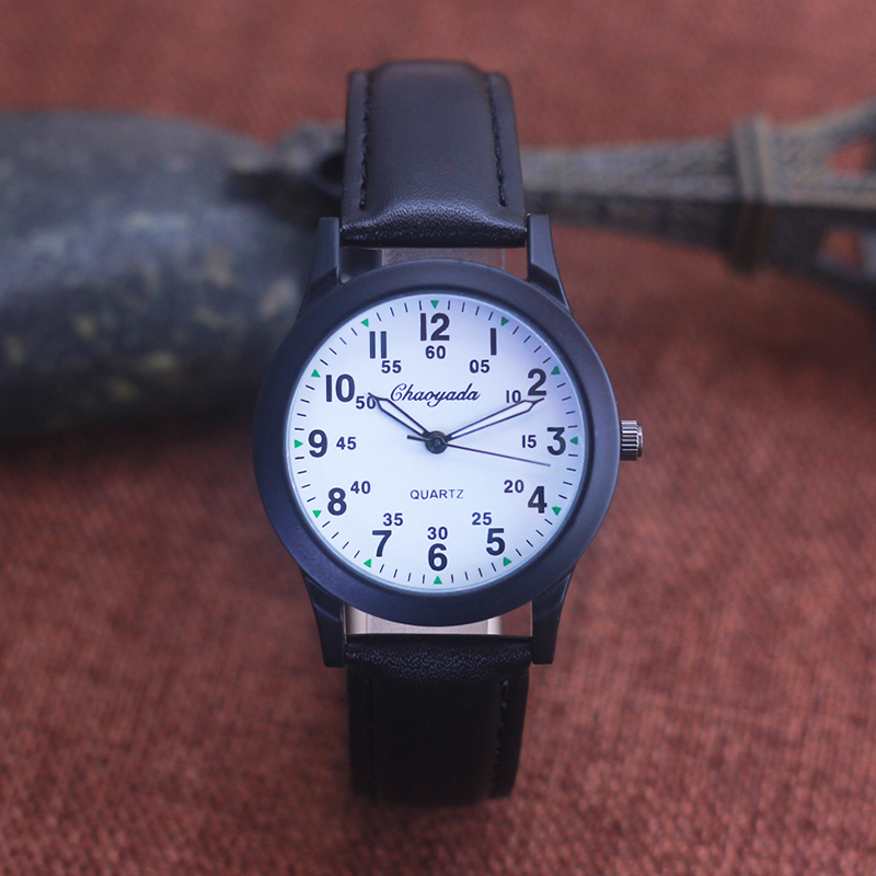 Leather Watch Band Men - Chaoyada Nam Thời Trang Bé Trai