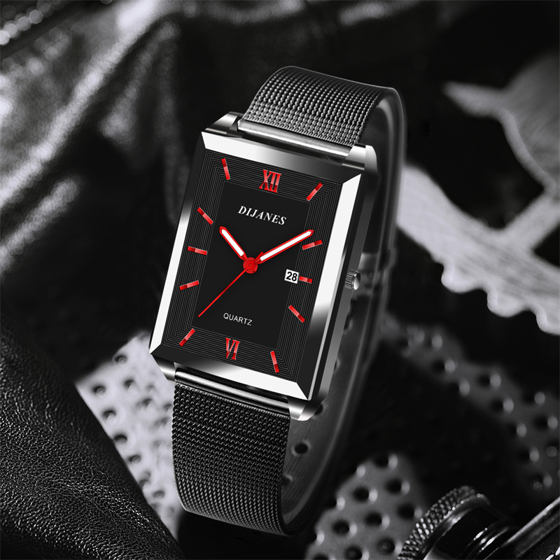 Men's Calendar Date Sport & Le - đánh giá và giá Leather Watch Band Men