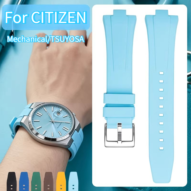 Fluorine rubber watch strap me - đánh giá và giá Citizen Watch Tsuyosa
