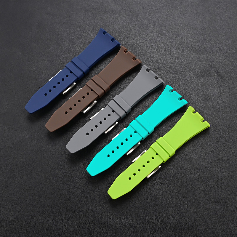 Rubber Silicone Strap 26mm for - đánh giá và giá Audemars Piguet Watch Royal Oak